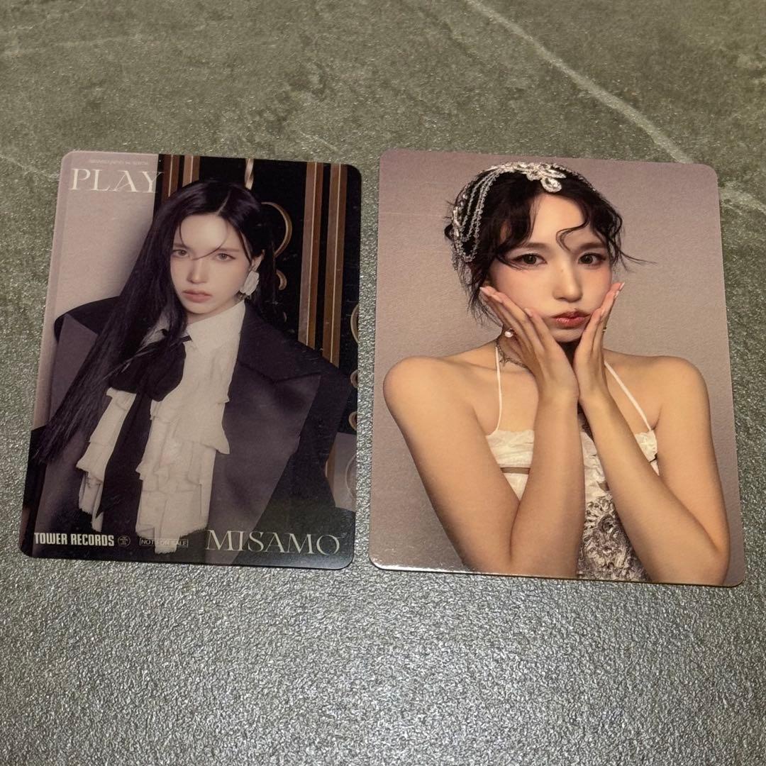 MISAMO ミナ PLAY タワレコ ラキドロ トレカ ミサモ クリアカード