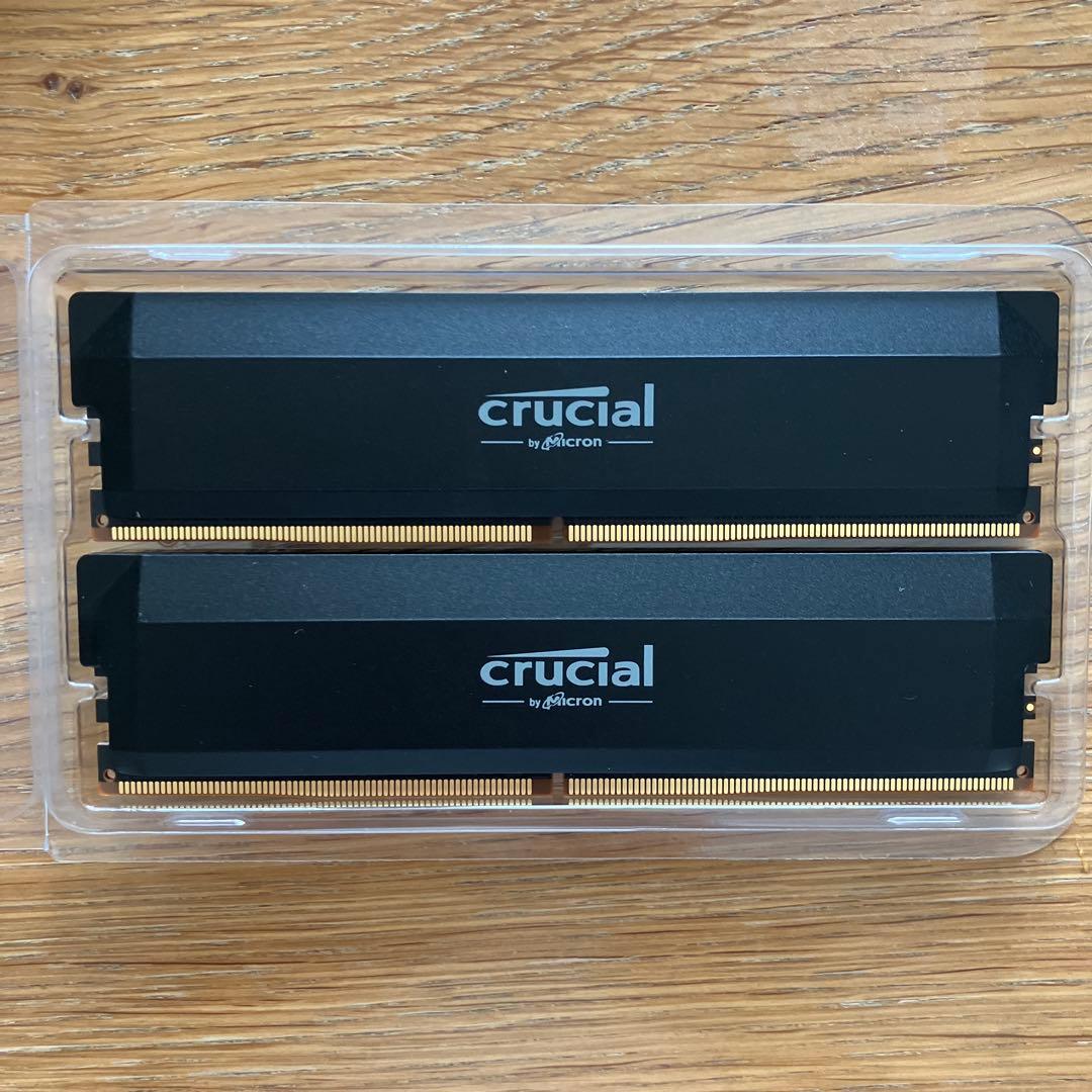 Crucial DDR5 Pro 16GB×2 CP2K16G60C36U5B Crucial Pro Overclocking 32GB Kit (16GBx2) DDR5-6000 UDIMM Black