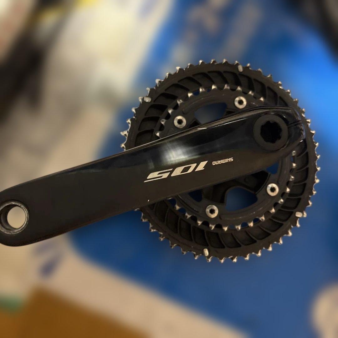 Shimano 105 クランクセット ブラック 50/34T - メルカリ