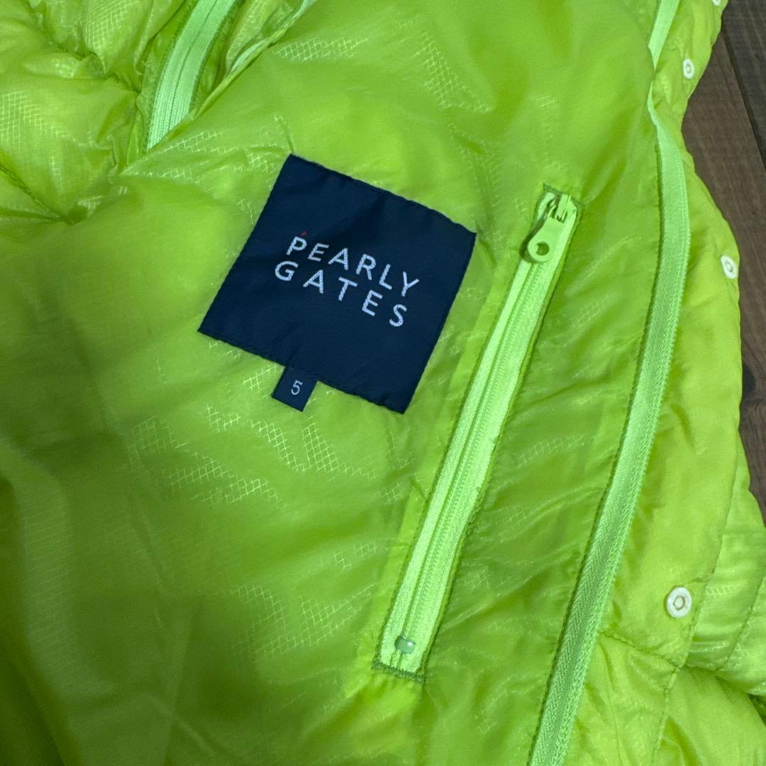 専用 美品 パーリーゲイツ ダウンジャケット 5 ライムイエロー - メルカリ