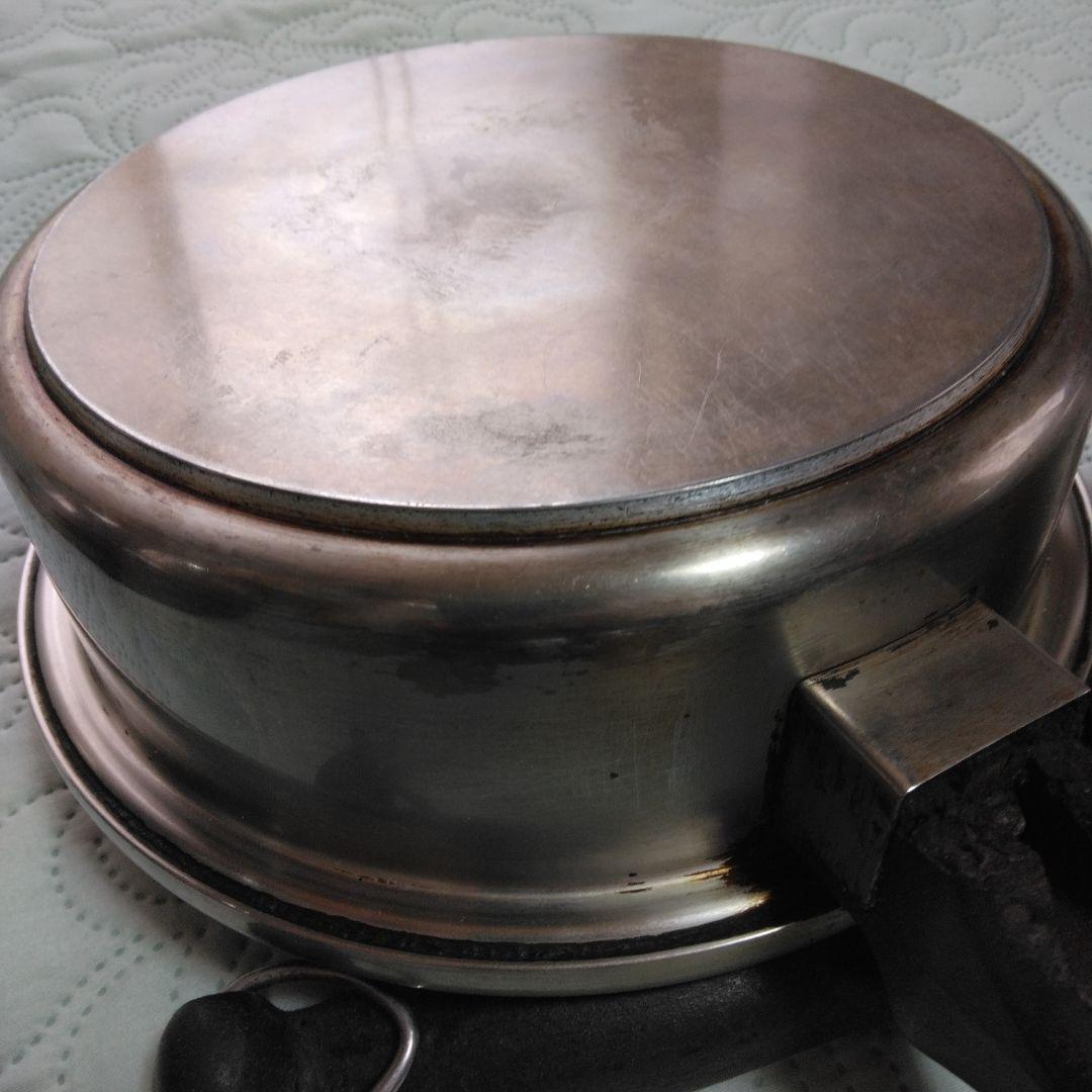 無水調理鍋=オーブン機能 ステンレス鍋・蒸し器ドーム型蓋の7点セット