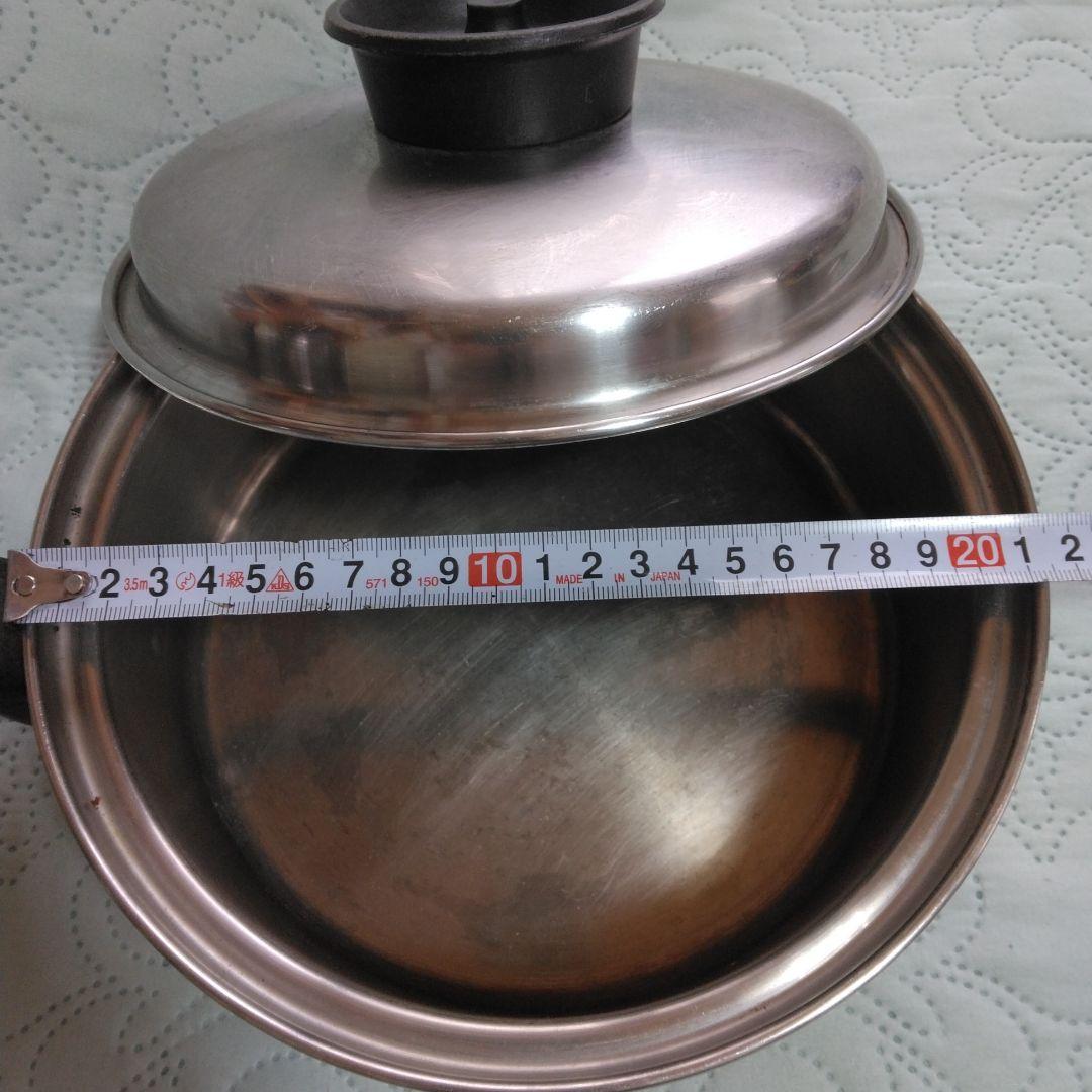 無水調理鍋=オーブン機能 ステンレス鍋・蒸し器ドーム型蓋の7点セット