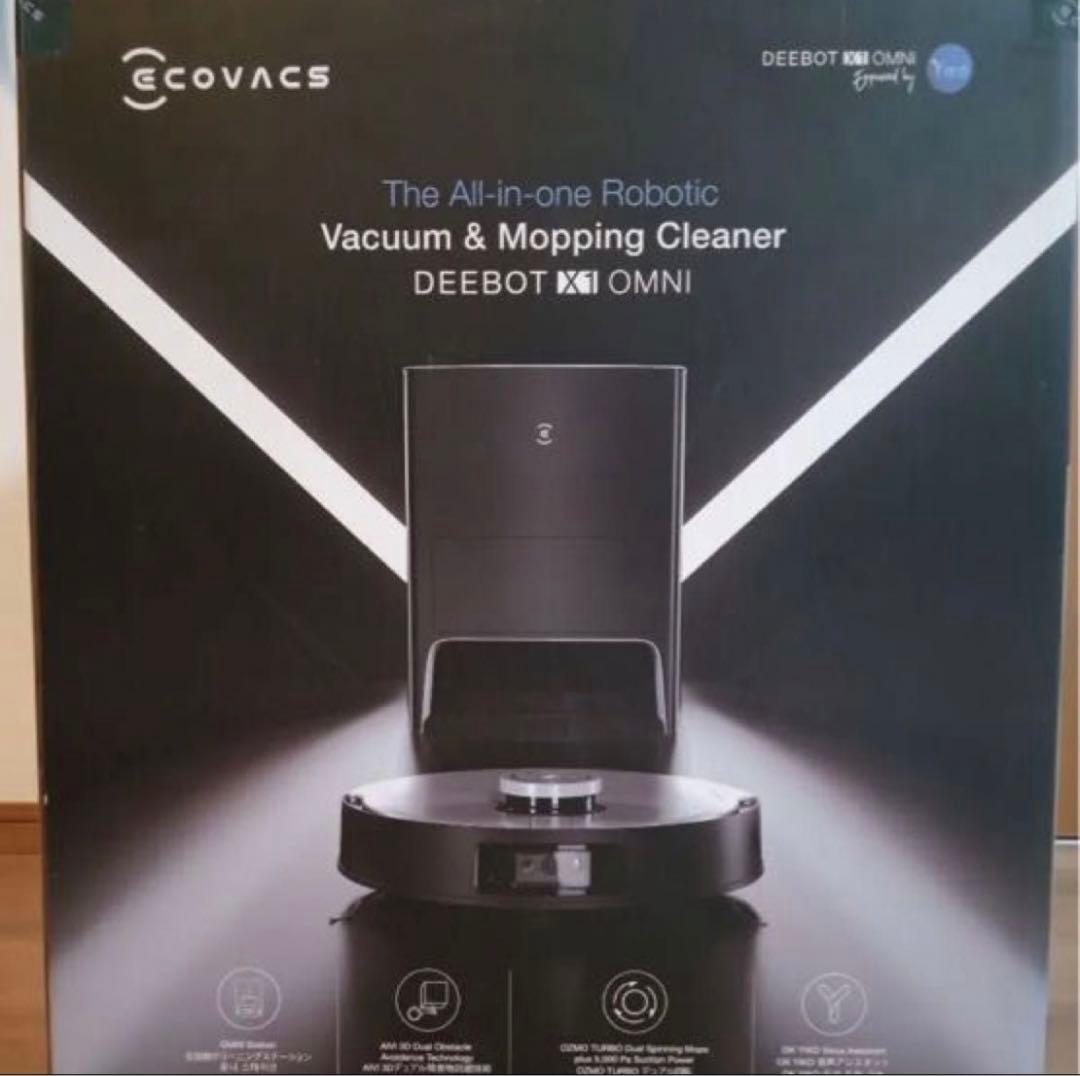 新品未使用 DEEBOT X1 OMNI Ecovacs Deebot X1 Omni Robotic Vacuum Cleaner - Black for sale