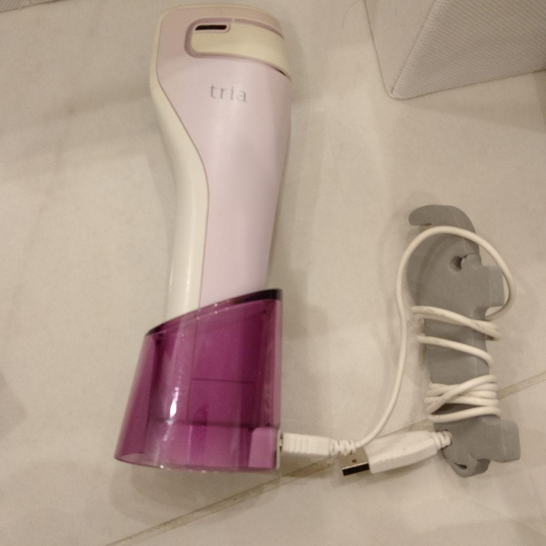 tria 美顔器 充電式 ホワイト・パープル - メルカリ