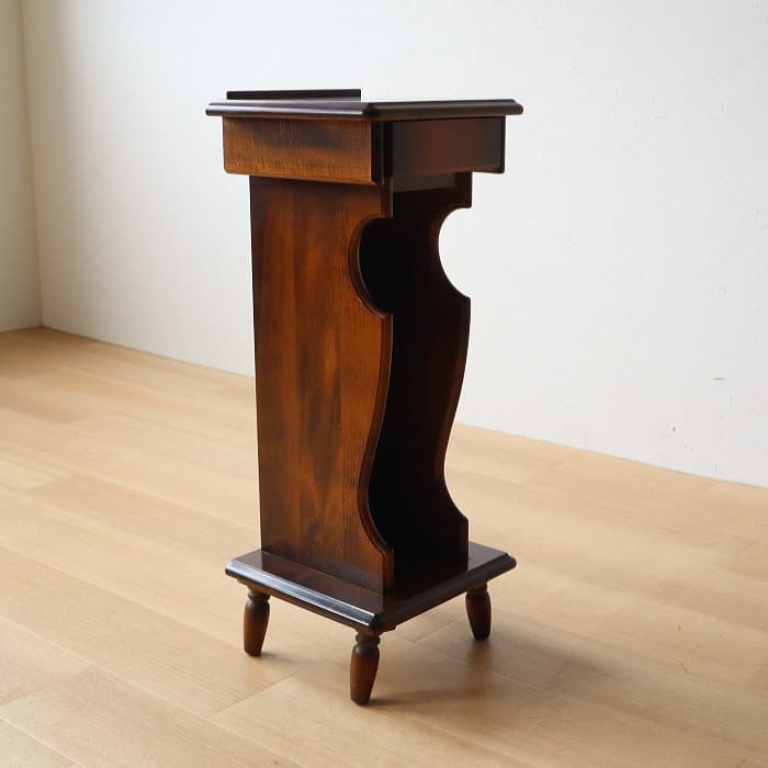 カリモク 電話台 花台 ブナ材 スリム ラック コロニアル - メルカリ