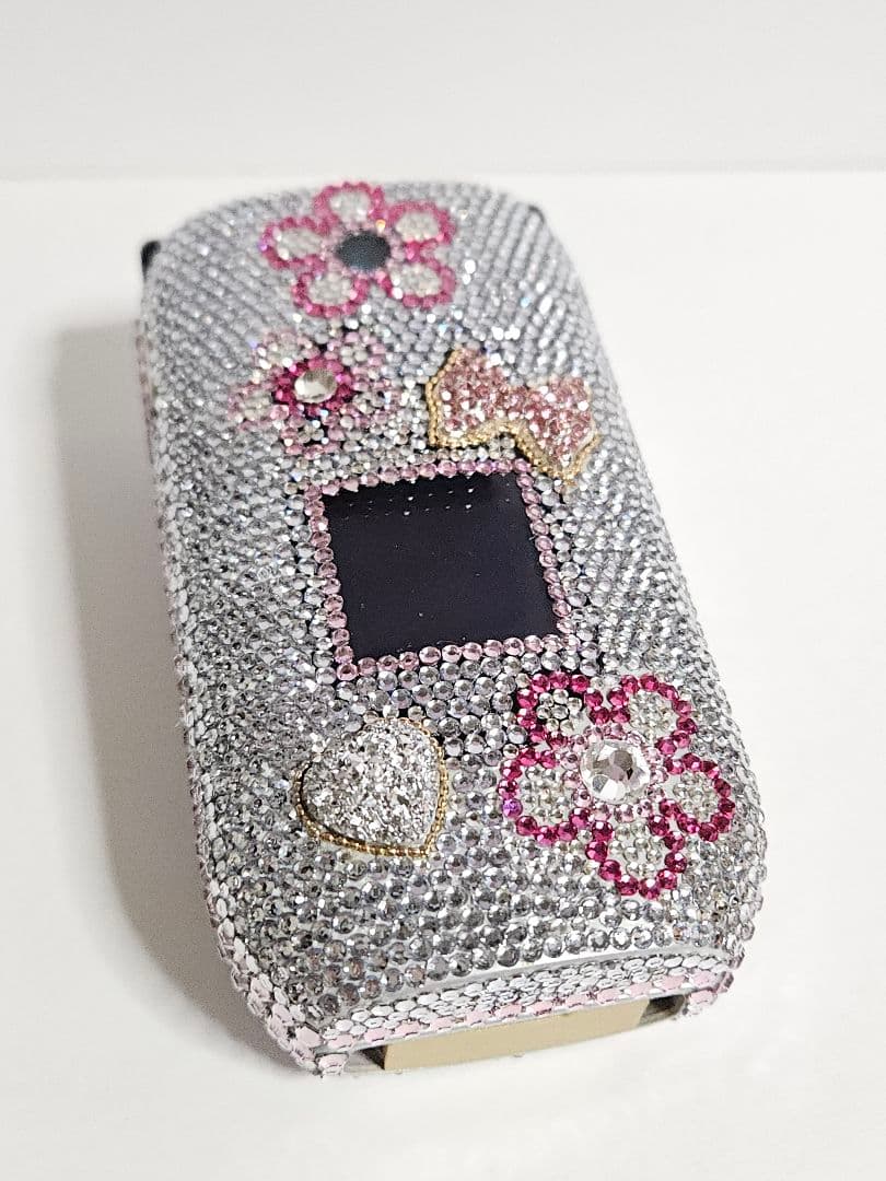 フラワー①】デコ電/平成レトロ/ガラケー/ギャル/GAL/キティ/凸電