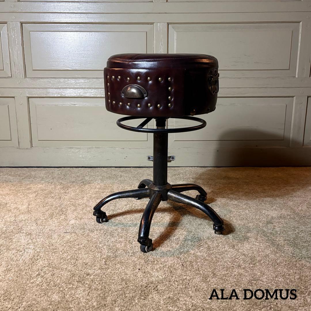 ヴィンテージ ガス圧昇降式 キャスター付き スツール Craftsman 楽天市場】スツール Craftsman アンティーク調 引き出し付座面