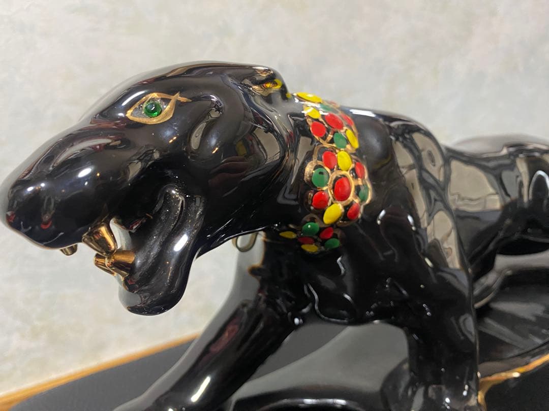 50s〜60s ヴィンテージ】ブラックパンサー 黒豹 オブジェ - メルカリ