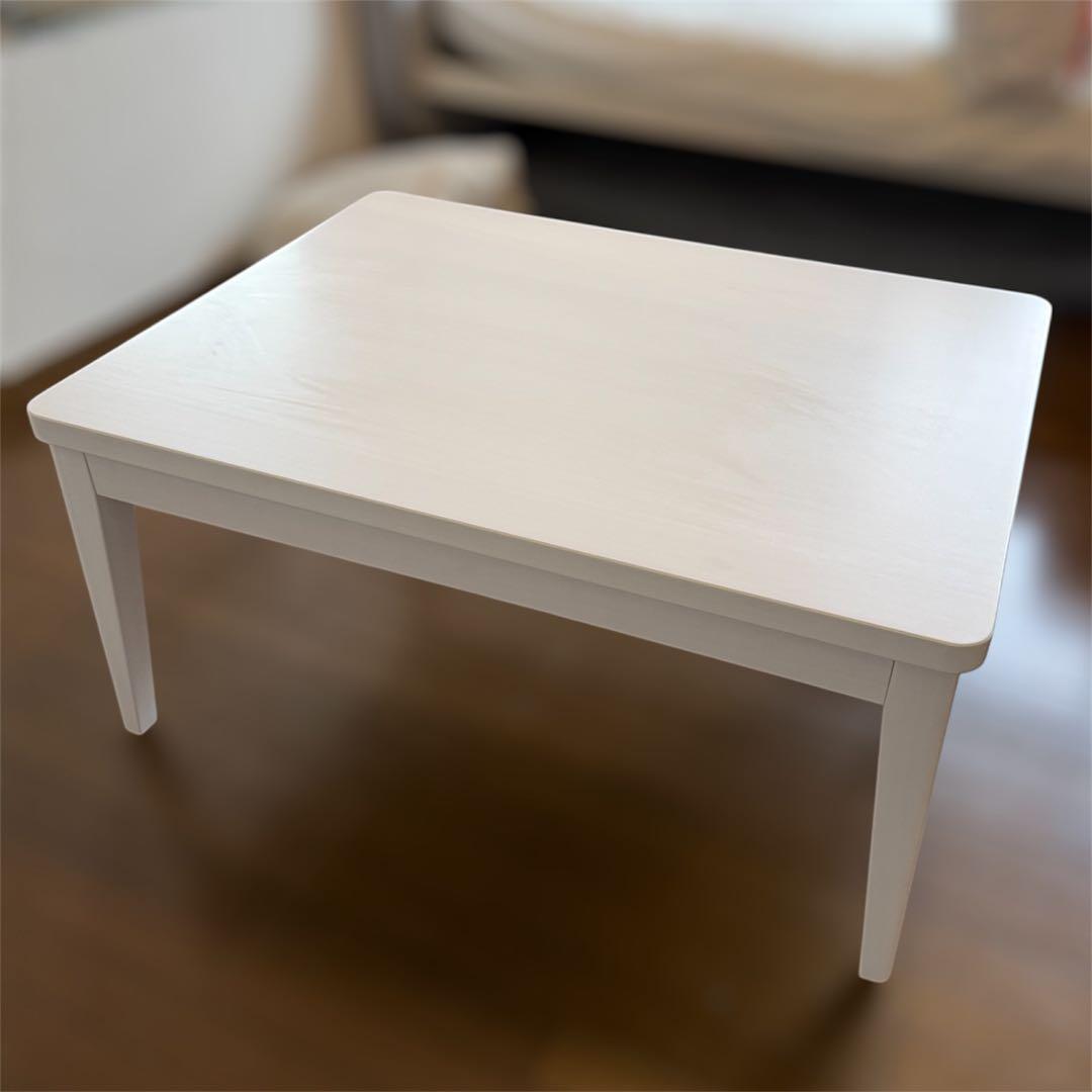 【引き取り限定】フランフラン こたつテーブル ポコモコファーこたつ布団セット セール】【オンラインショップ限定】ポコモコファー こたつ