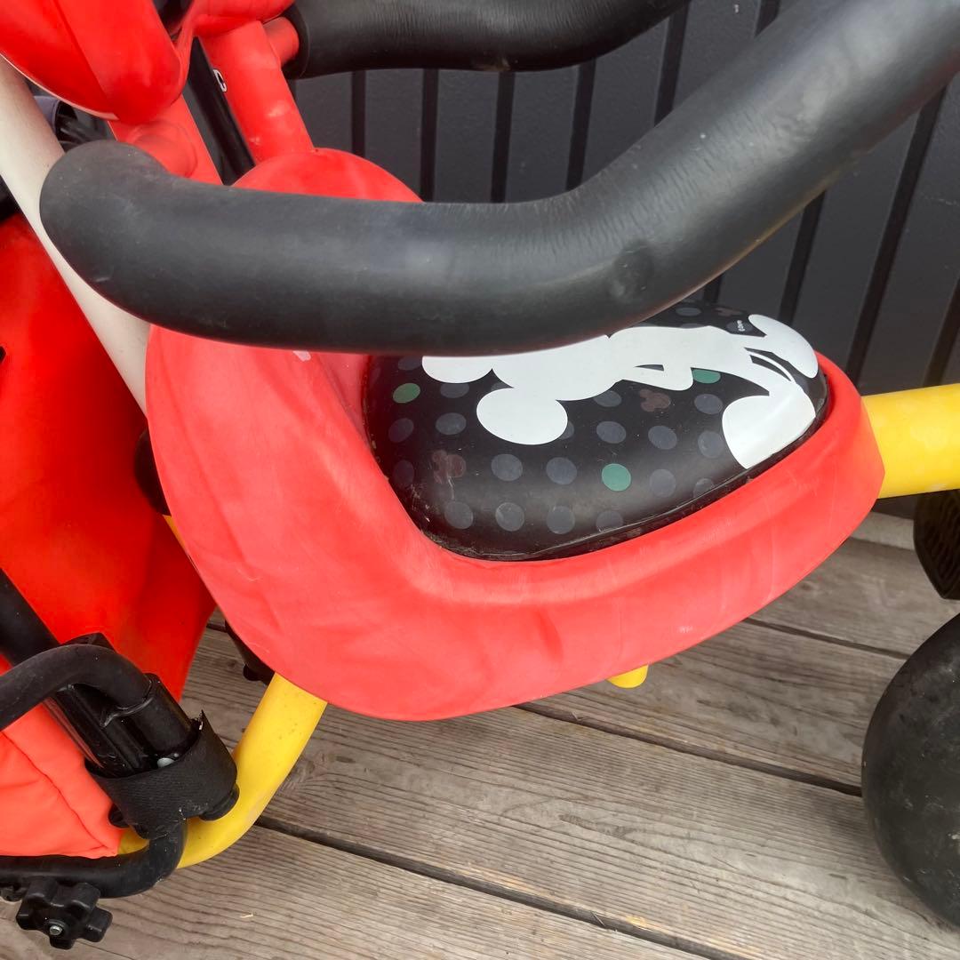 IDES アイデス ミッキーマウス 三輪車 サンシェード付き 赤 ディズニー