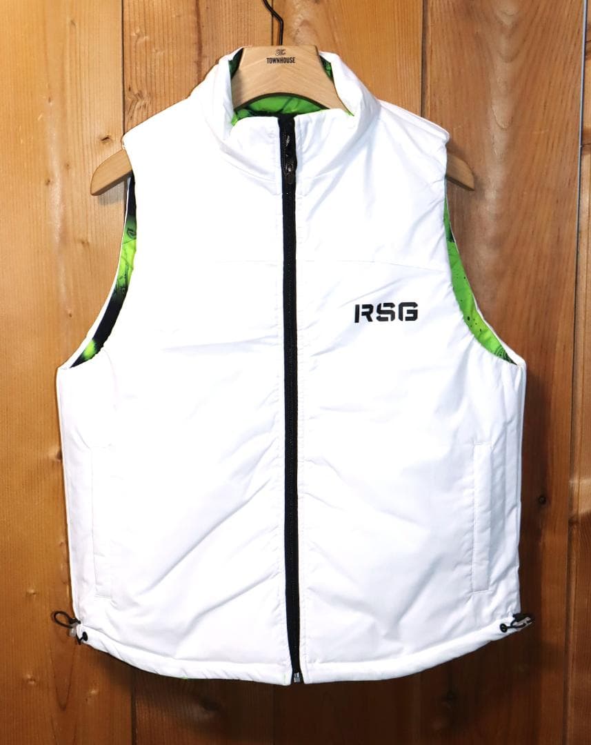 新品 Russeluno GOLF リバーシブル 中綿ベスト (4/M) Ⓗ