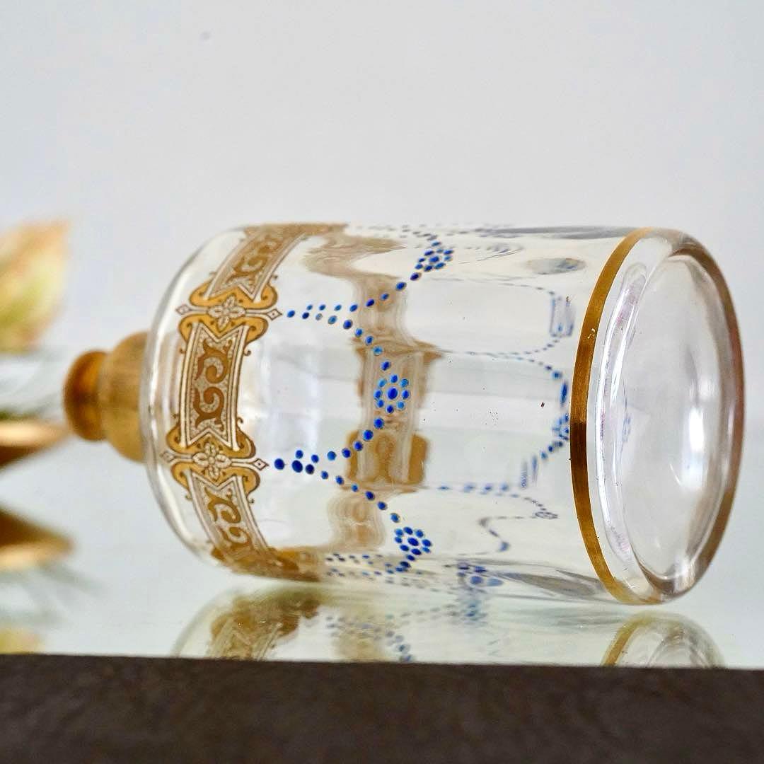 極希少 オールドバカラ エナメル＆金彩 アトマイザー★ジョルジュ シュヴァリエ作