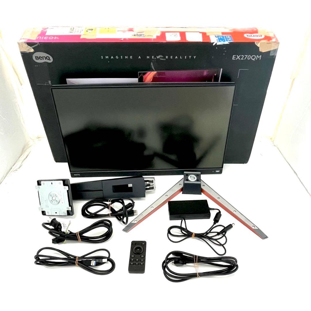 美品　　BenQ EX270QM 27インチ ゲーミングモニター Amazon.co.jp: ベンキュージャパン BenQ MOBIUZ EX270QM ゲーミング