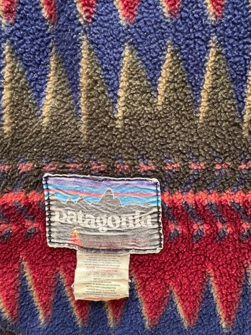 USA製 Patagoniaフリースブランケット.プリント/パタゴニアビンテージ