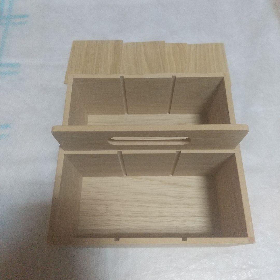 無印良品 木製ツールボックス】【ニトリ ティッシュボックス】 2点