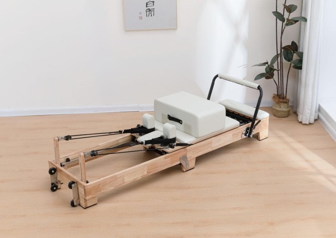 入荷完了、すぐに発送可能」ウッドフォルダブルピラティスリフォーマー