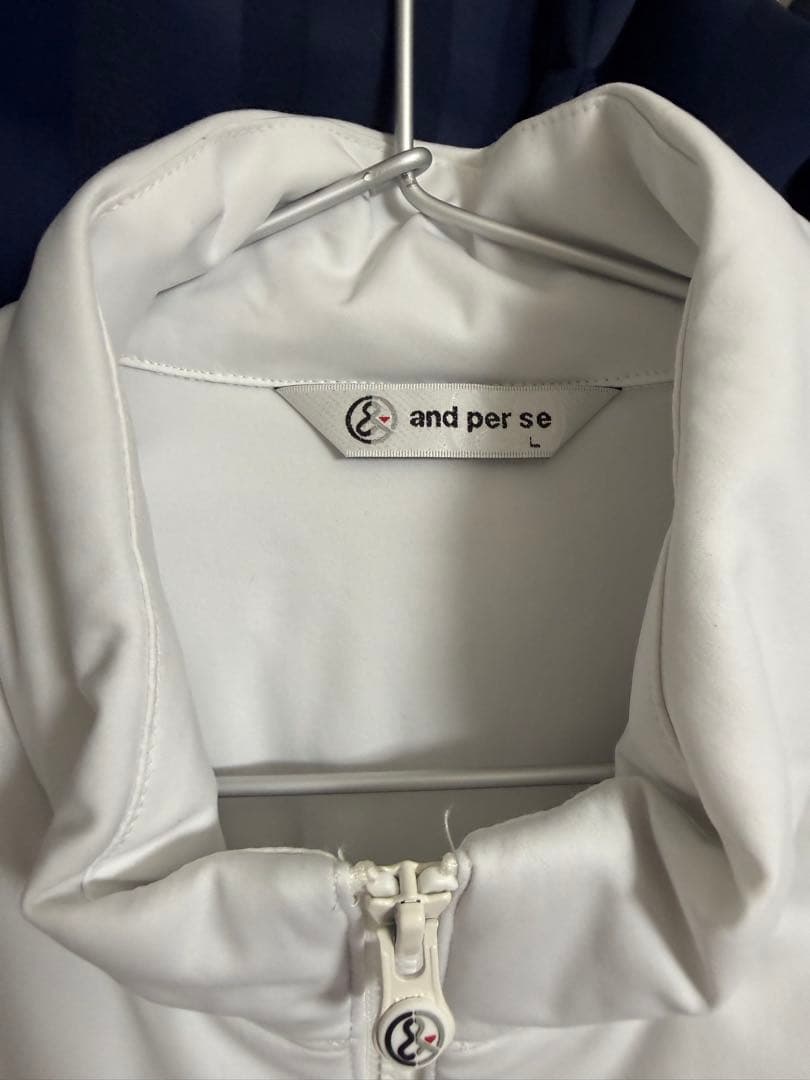 and per se メンズ中絹ジャケット L ホワイト - メルカリ