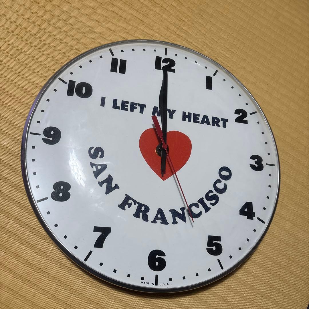 SAN FRANCISCO 壁掛け時計　ハリウッドランチマーケット激レア 激レア】 ネオン壁掛け時計 HRM ハリウッドランチマーケット オクラ