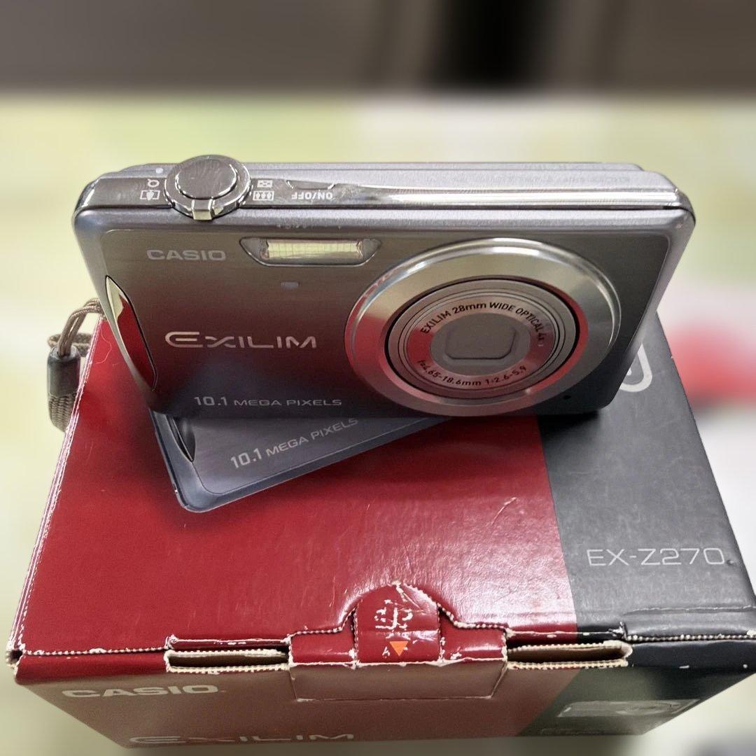 カシオ EXILIM デジカメ EX-Z270 GY グレー 箱付き - メルカリ
