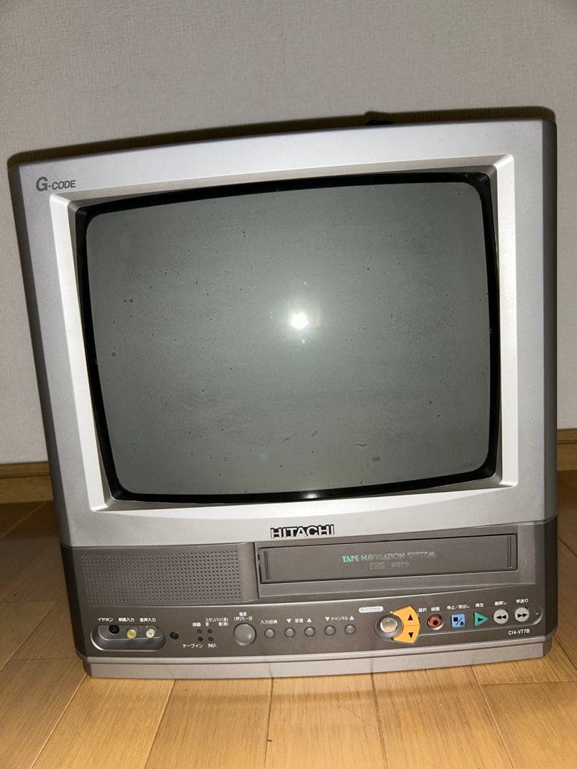 HITACHI ブラウン管テレビ C14-VT7B 訳あり ジャンク品 - メルカリ