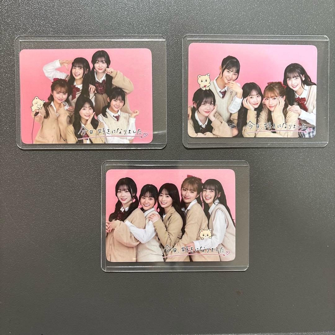 今日、好きになりました 今日好き トレカ3枚 希空 寧々 メガン 明愛