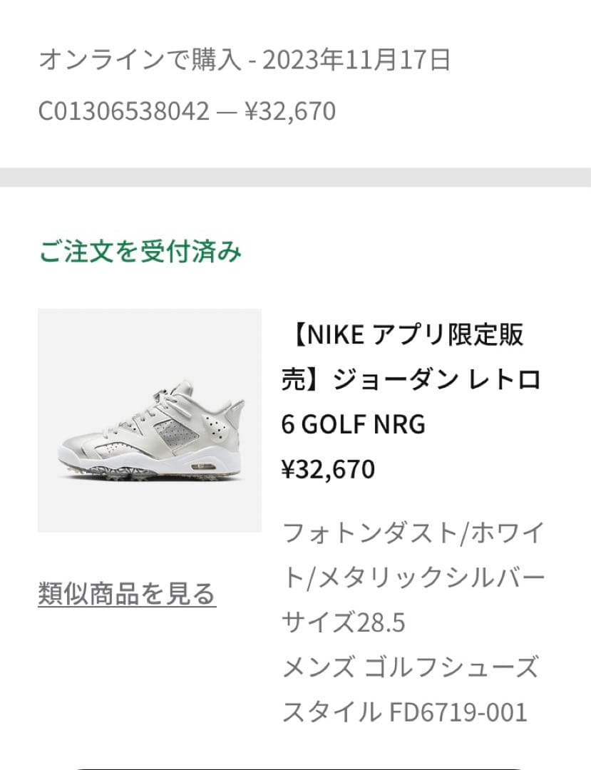 山*郎様 ジョーダン6 レトロ GOLF NRG FD6719-001 ゴルフシ - メルカリ