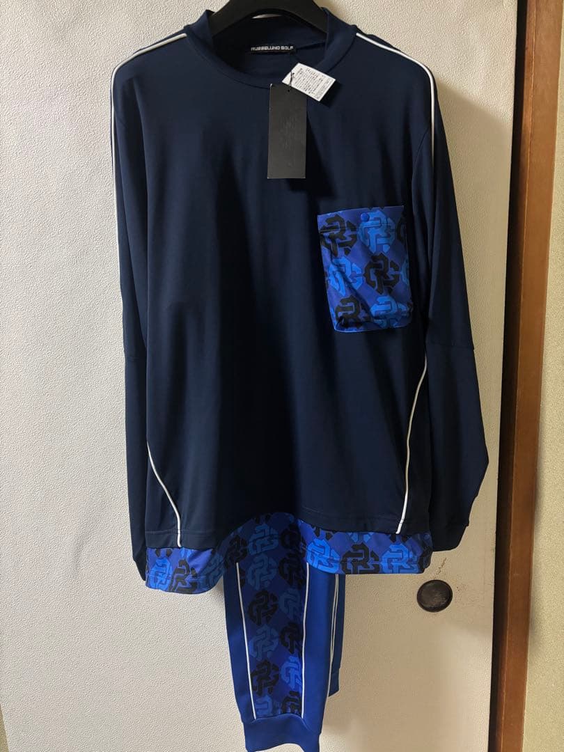 新品・定価6.2万】ラッセルノ ゴルフ セットアップ モックネック 上5