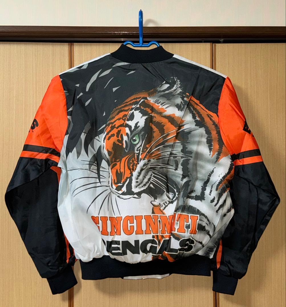☆80年代USA製タグ付き新品！チョークライン NFLベンガルズ スタジャン