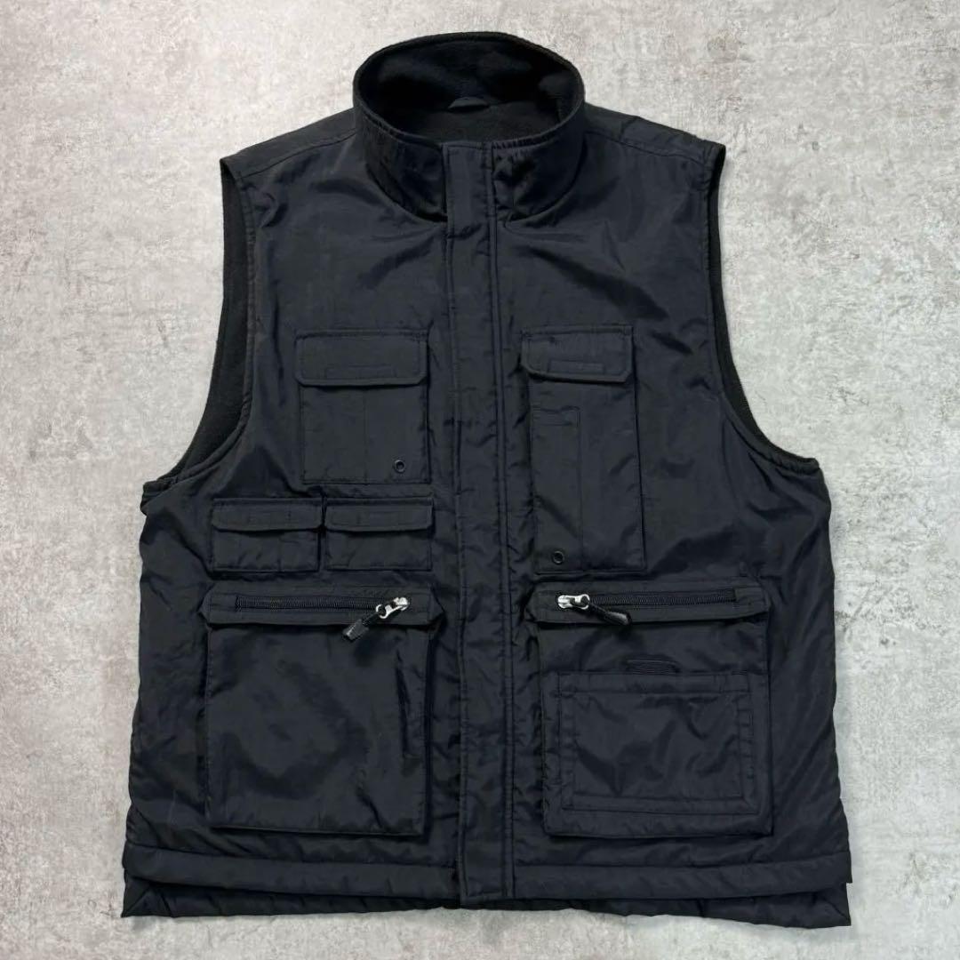 タカ様OLD GAP ギャップ【M】ナイロンベスト フィシング ブラック