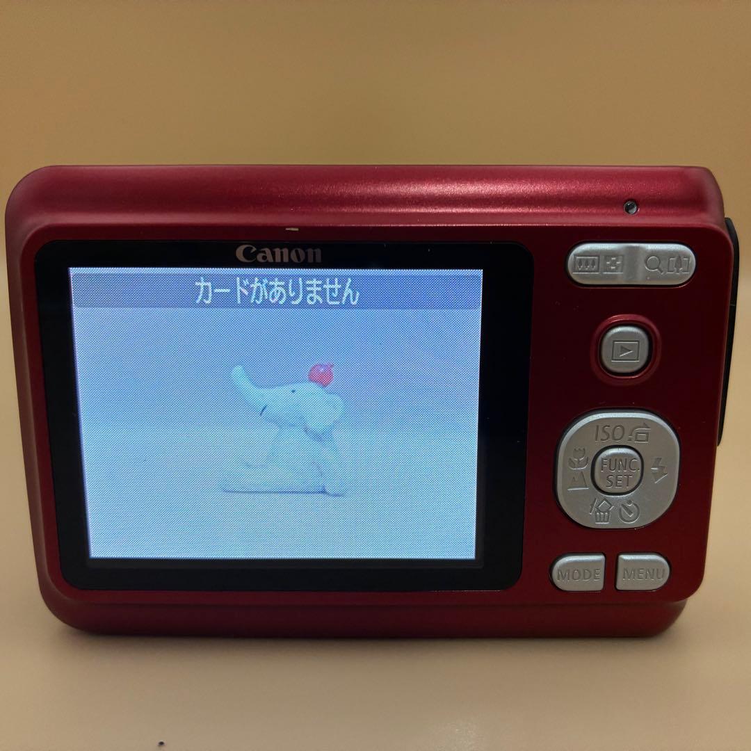 ☆極美品☆ Canon PowerShot A480 レッド 単3電池 箱 - メルカリ