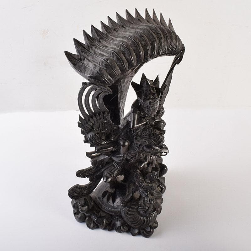 バリ島 インドネシア 木彫 ガルーダ 置物 重さ約2.9㎏ N 6897C - メルカリ