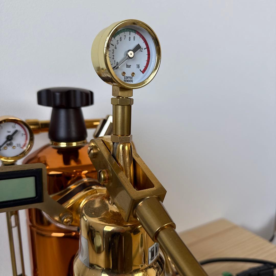La Pavoni Rame Gold 2021 温度計と圧力計付 - メルカリ