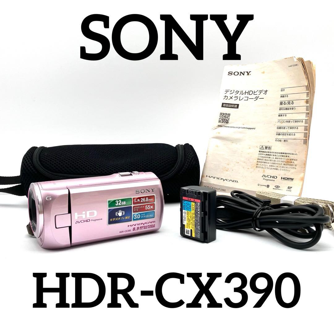 SONY ハンディカム HDR-CX390 ピンク HDR-CX390 特長 : 快適な操作性 | デジタルビデオカメラ Handycam