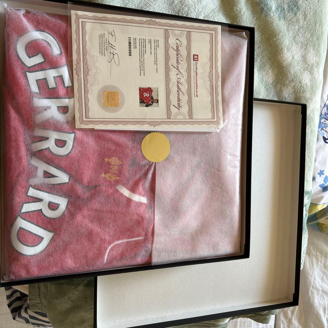 お値下げ Steaven Gerrard サイン入りシャツ 証明書付き - メルカリ