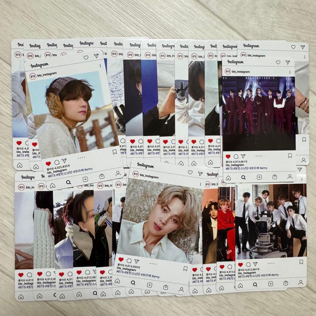 BTS トレカ K-POP タレントカード インスタグラム風 - メルカリ