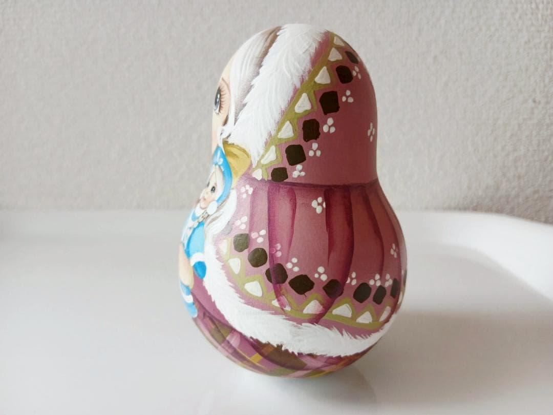 【CBT025】9cm級 おきあがりこぼし(大) スベトラーナ　雪娘