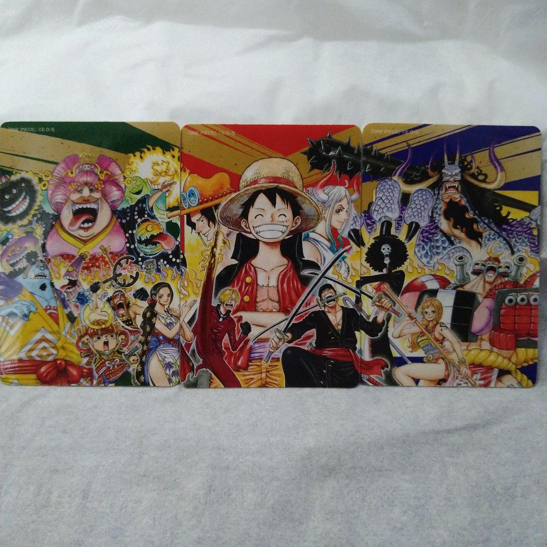 ONE PIECE ワンピース ナツコミ 2022 ダブルステッカー 3枚セット