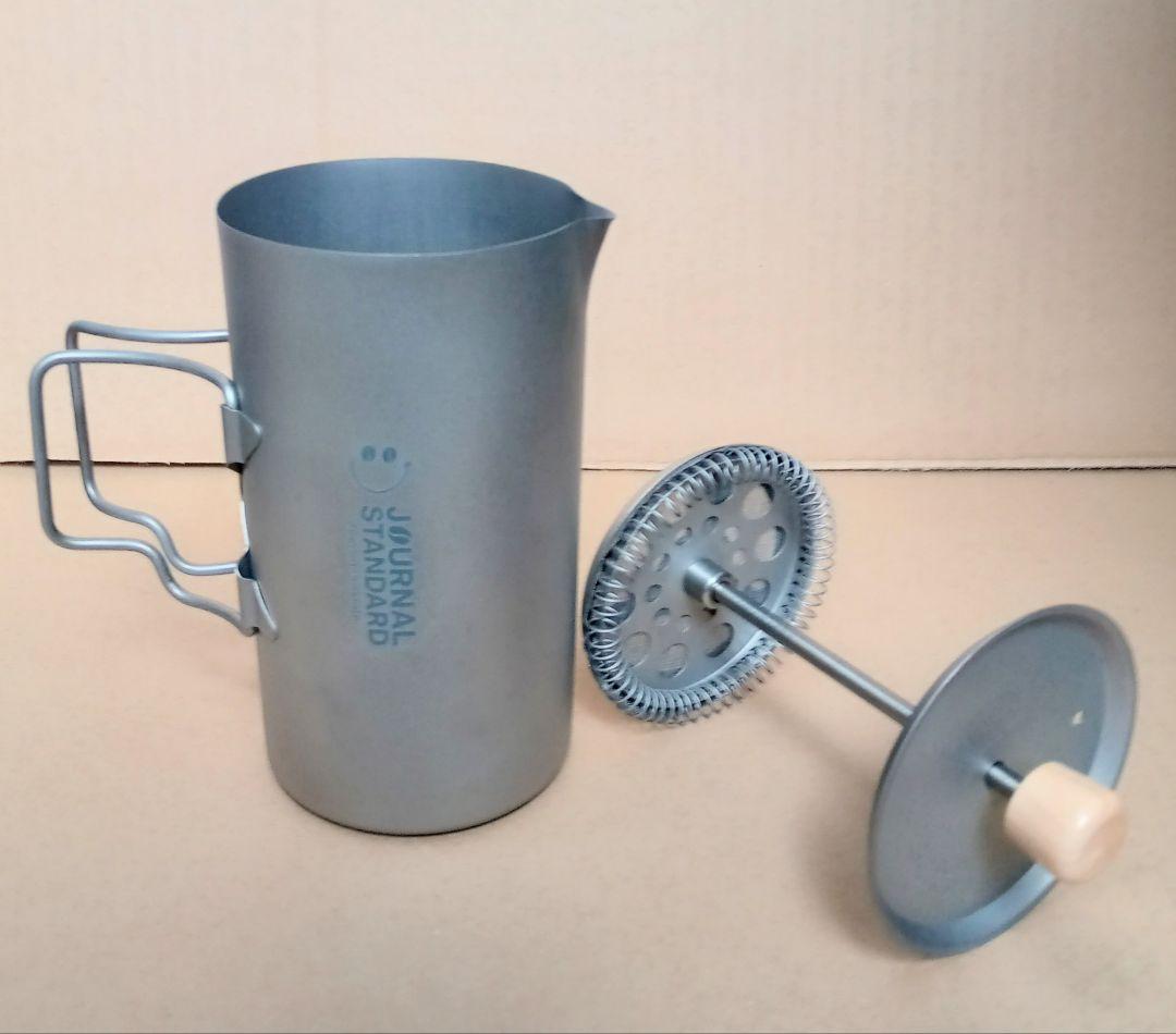 ☆チタン製フレンチプレスコーヒーメーカーセット＊シルバーアントと