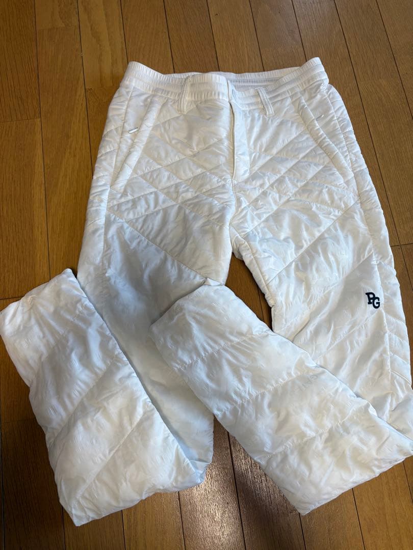 美品 パーリーゲイツ パンツ 白 ホワイト 4 M〜L相当 色褪せ無し
