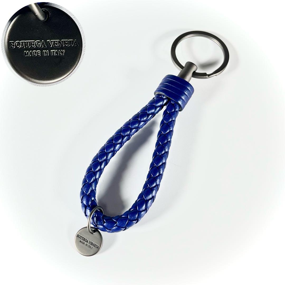【極美品】BOTTEGA VENETA イントレチャート　キーリング　ストラップ BOTTEGA VENETA（ボッテガ・ヴェネタ） キーリング キーホルダー