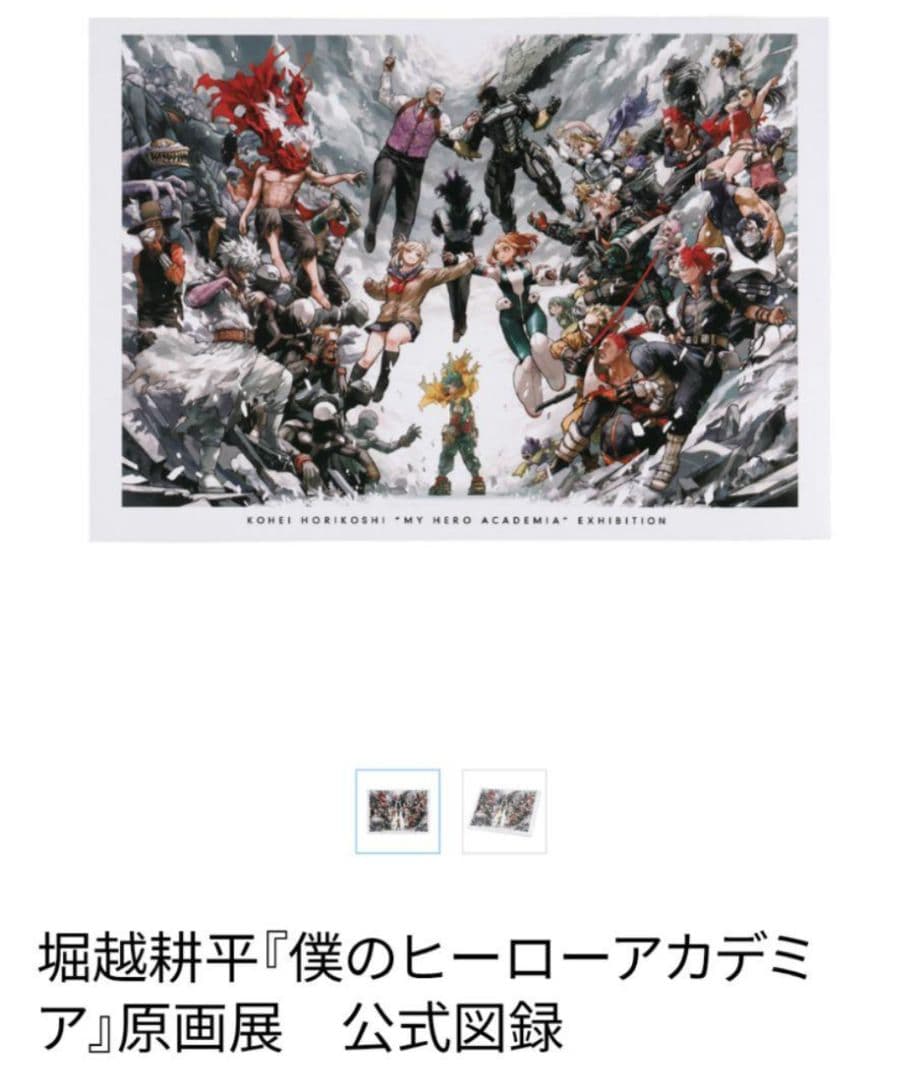 ヒロアカ 原画展 公式図録 ヒロアカ展 僕のヒーローアカデミア - メルカリ
