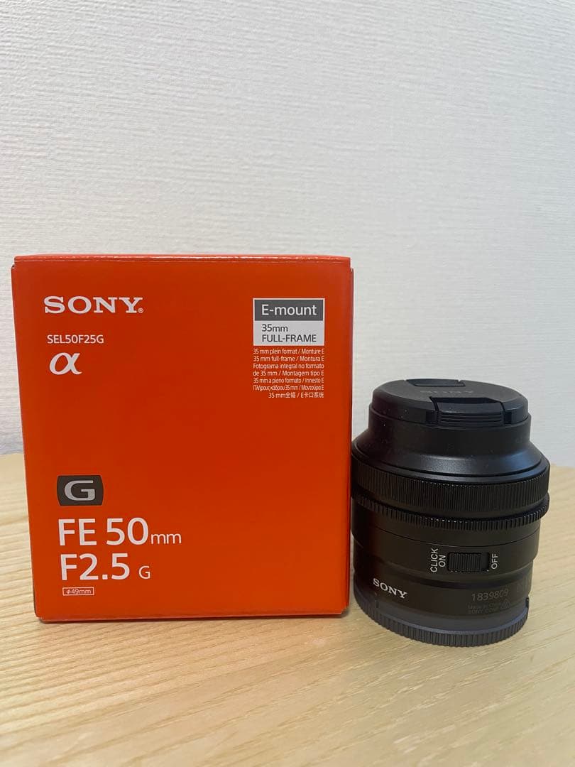 【美品】最終値下げ　SONY FE 50mm F2.5 G レンズ（箱付き） Amazon.com : Sony FE 50mm F2.5 G Full-Frame Ultra-Compact G Lens