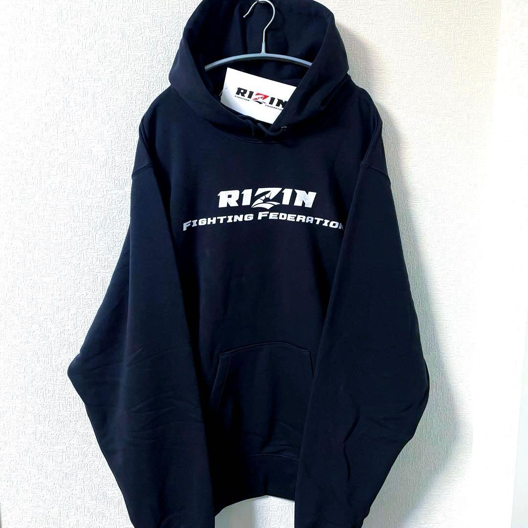 新品 ライジン RIZIN パーカー スウェット ブラック 5L - メルカリ
