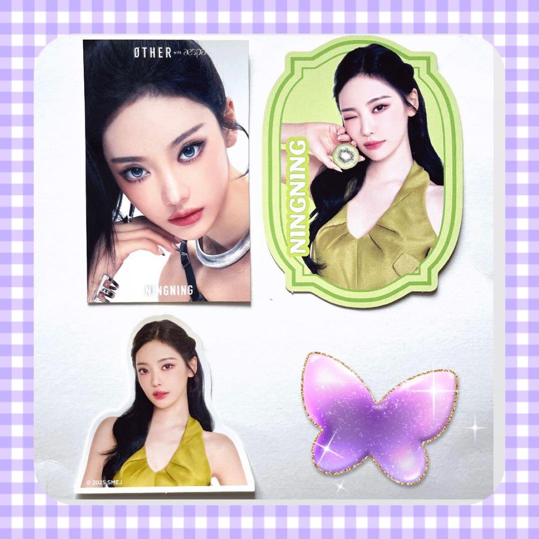 aespa NINGNING ニンニン フォト ステッカー カラコン トレカ - メルカリ