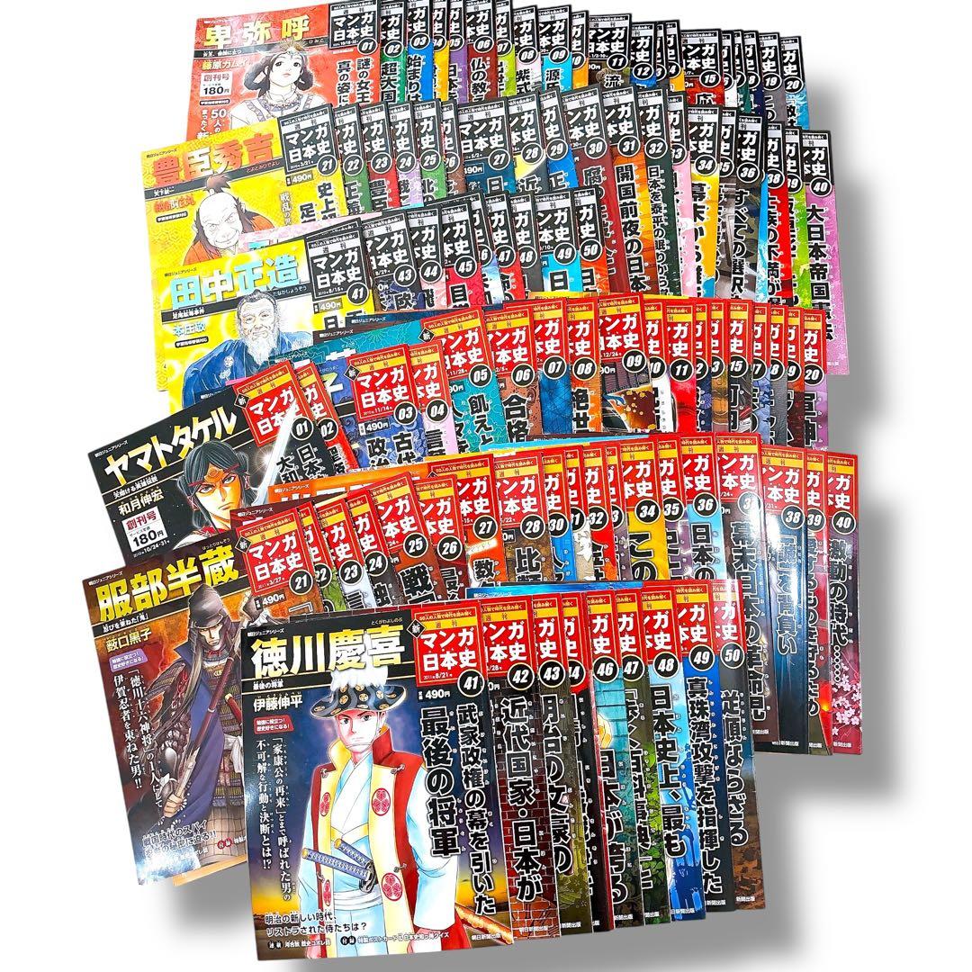 美品 週刊マンガ日本の歴史 全巻セット 101冊 人物ポストカード付 書籍 集英社 コンパクト版 学習まんが 日本の歴史 全巻セット(全20巻+別巻2