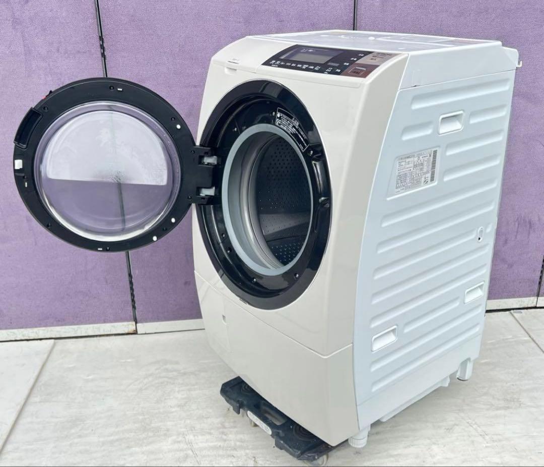 日立 ドラム式洗濯機 本体 ホワイトBD-S8800L 2016年 Amazon | 日立 ドラム式洗濯乾燥機 ビッグドラム 左開き 11kg ライト