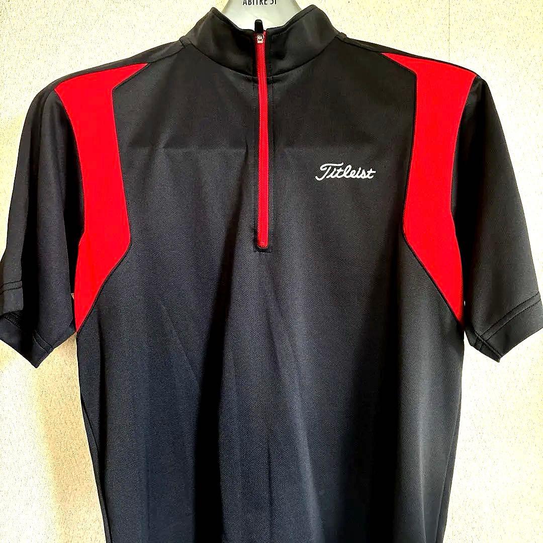 タイトリスト Titleist 半袖ハーフジップモックネックシャツ size M