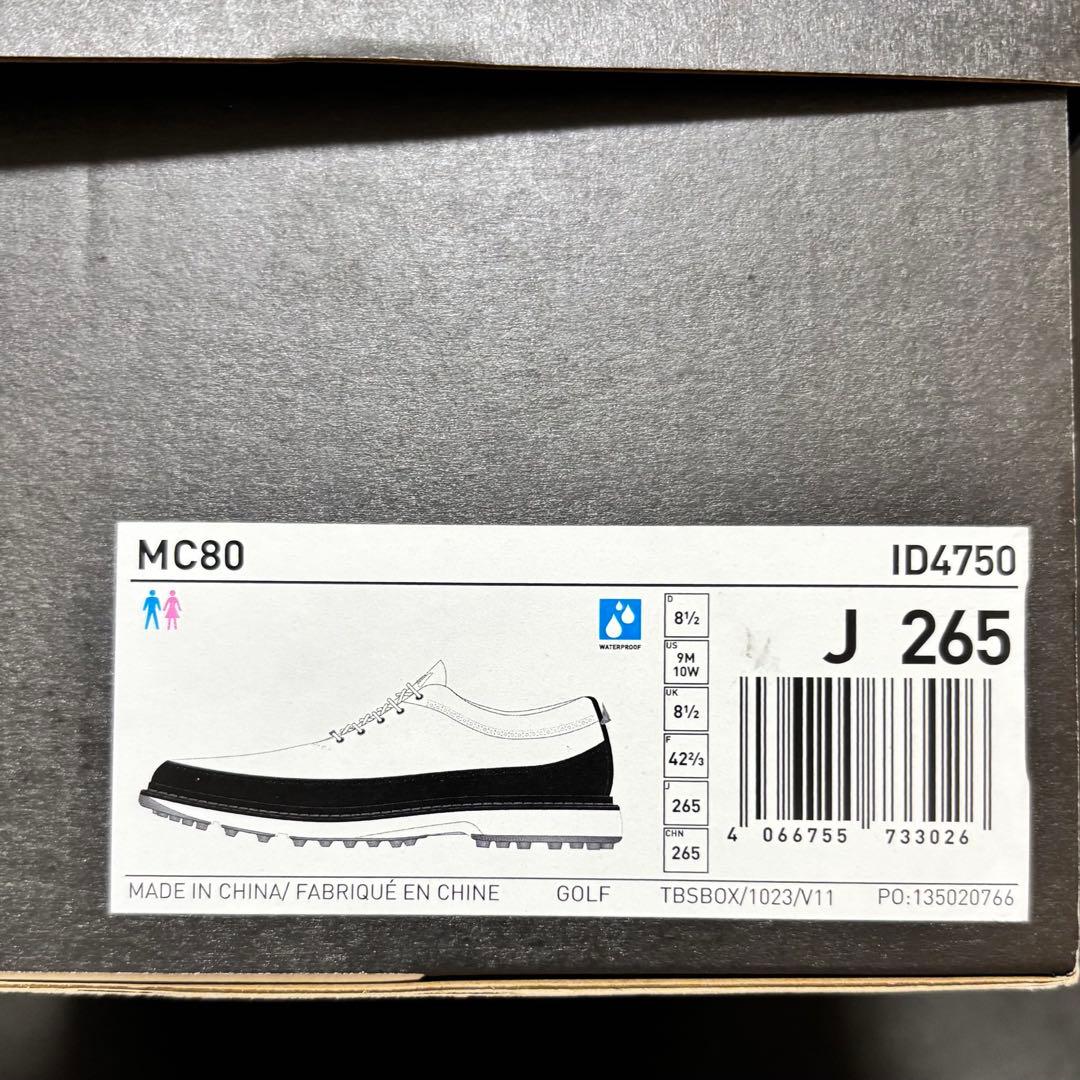 26.5cm adidas Golf MC80 ゴルフシューズ ID4750 白