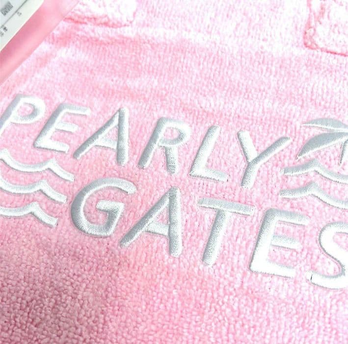 新品 パーリーゲイツ パイルカートBAG ロゴ刺繍 090 ペールピンク系