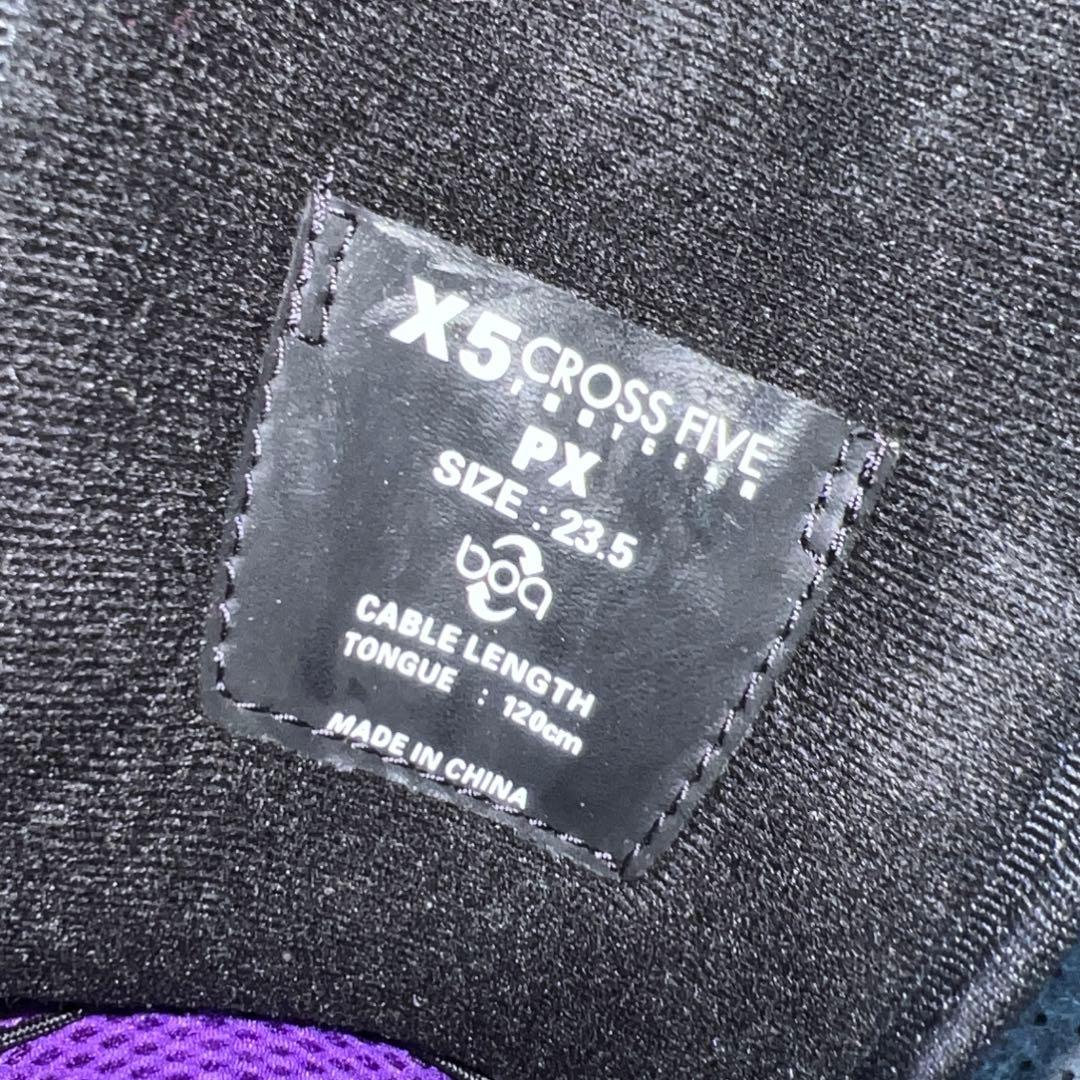 2回使用 23.5cm X5 CROSS FIVE PX BOAブーツ